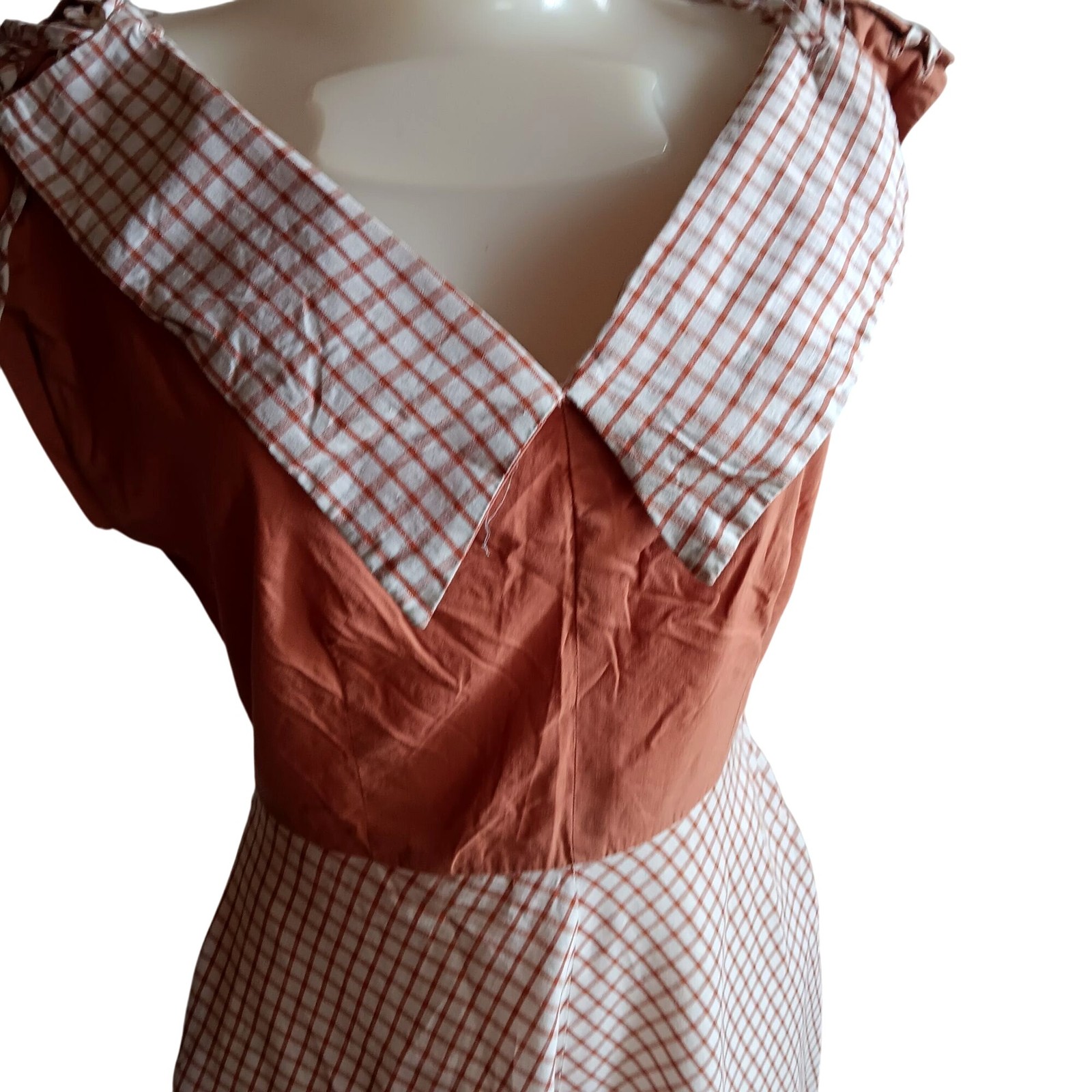 Women&rsquo;s 8 Fashion Frocks True Vintage Dress 50&rsquo;s Checkered Country Party Dress