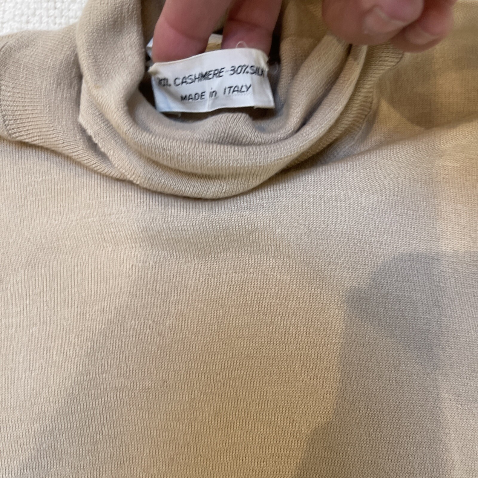 Vintage Gucci Cashmere Silk Blend Turtleneck Sweater Small