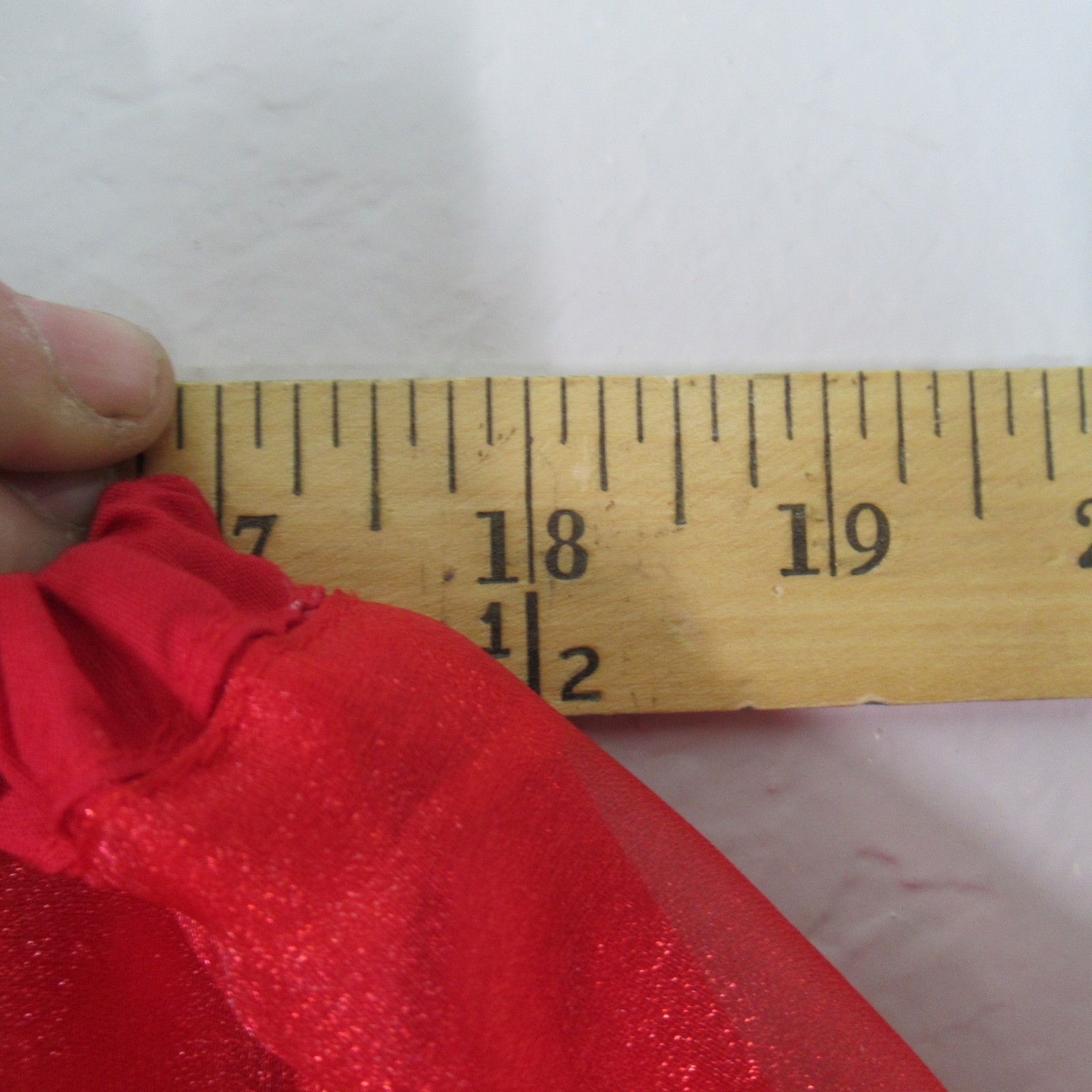 Square Dance Apparel Petticoat M Metallic Red 5 Tier 2 Layer Ruffles