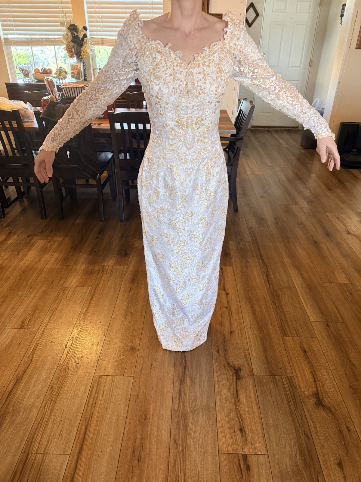 1980s wedding dress vintage See Description For Measurements
