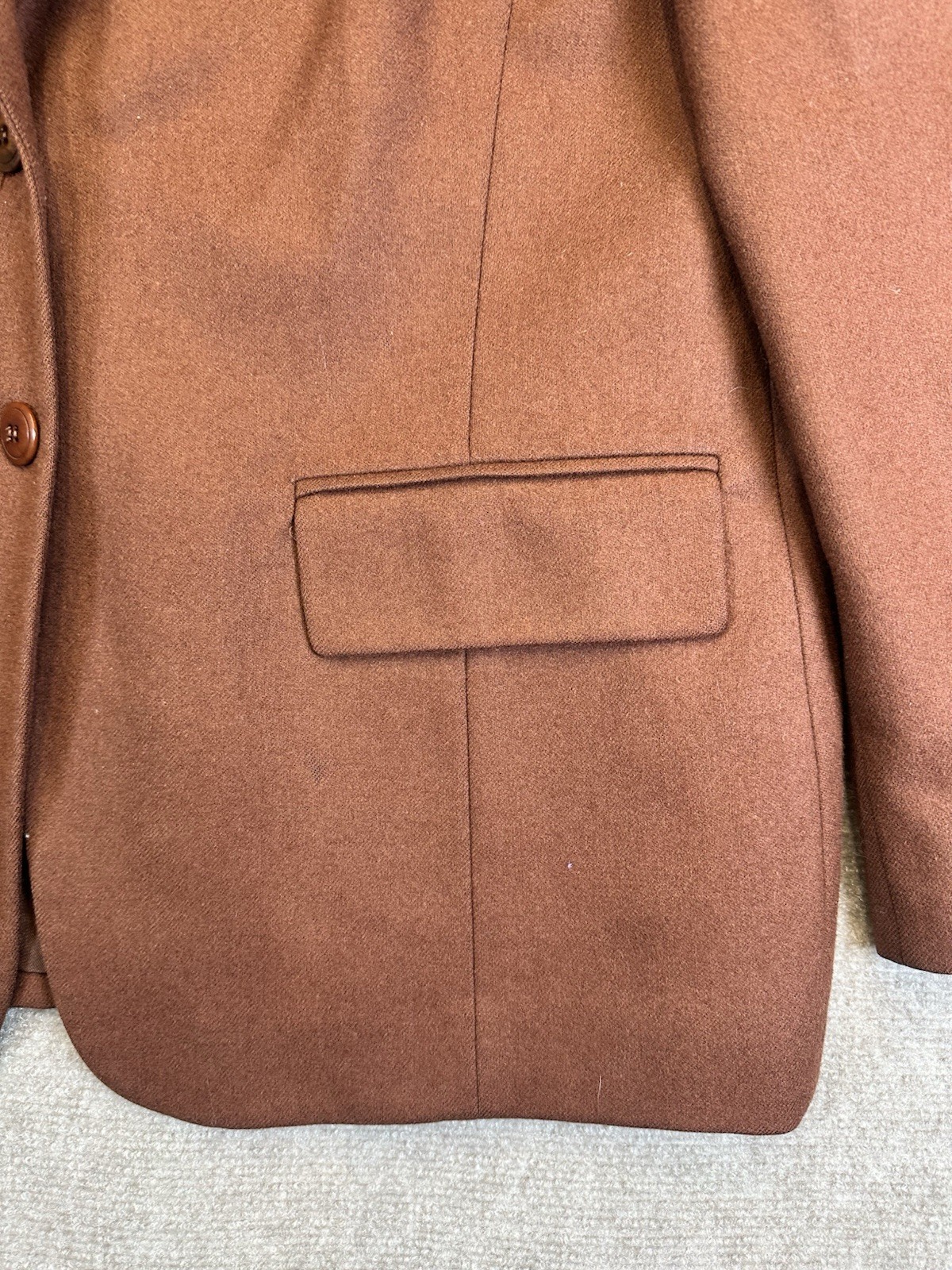 VTG 70s Pendleton 100% Wool Suit Brown (copper) Sz 14