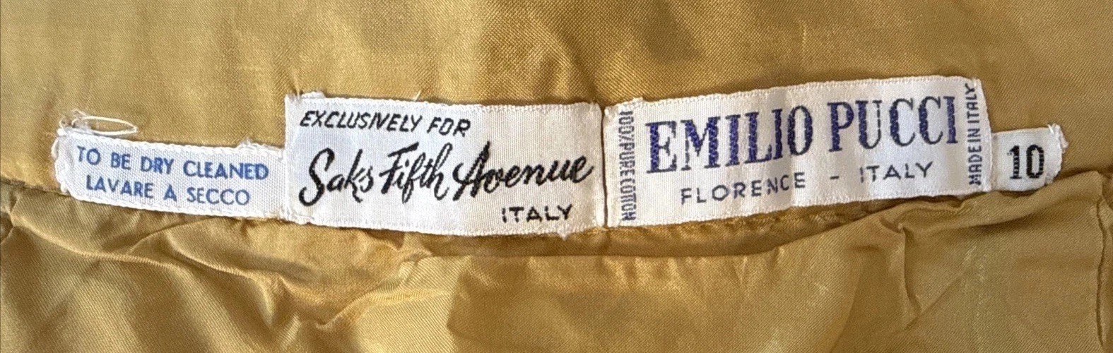 Vintage 1960’s Emilio Pucci For Saks Fifth Avenue Velvet A-Line Skirt XS Mod