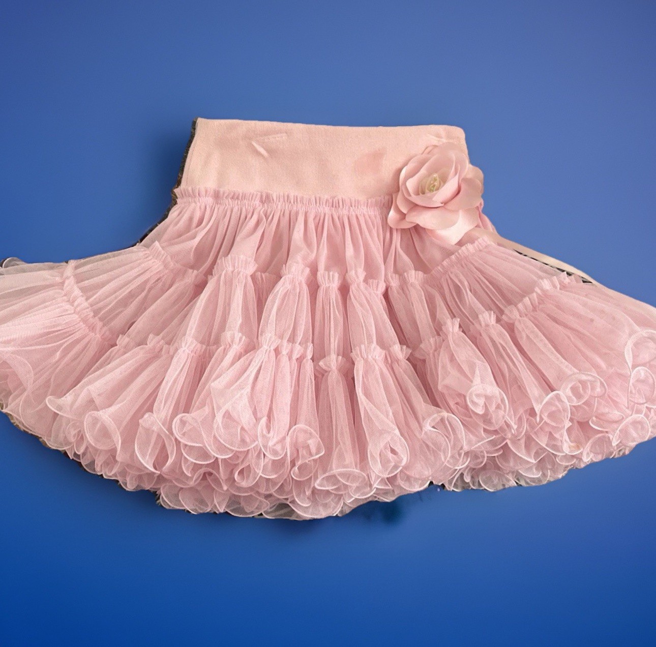Pink Fluffy Petticoat Square Dance Rockabilly Tutu Size Medium