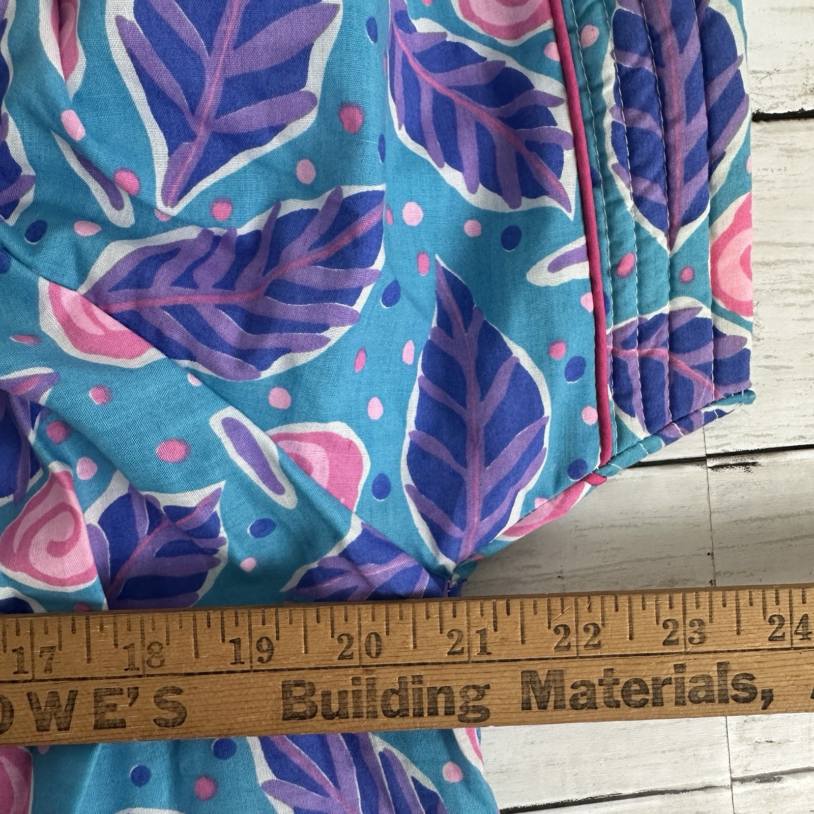 Vintage Court Street Floral House Dress Robe Snap Front Size M Pockets Bohemian