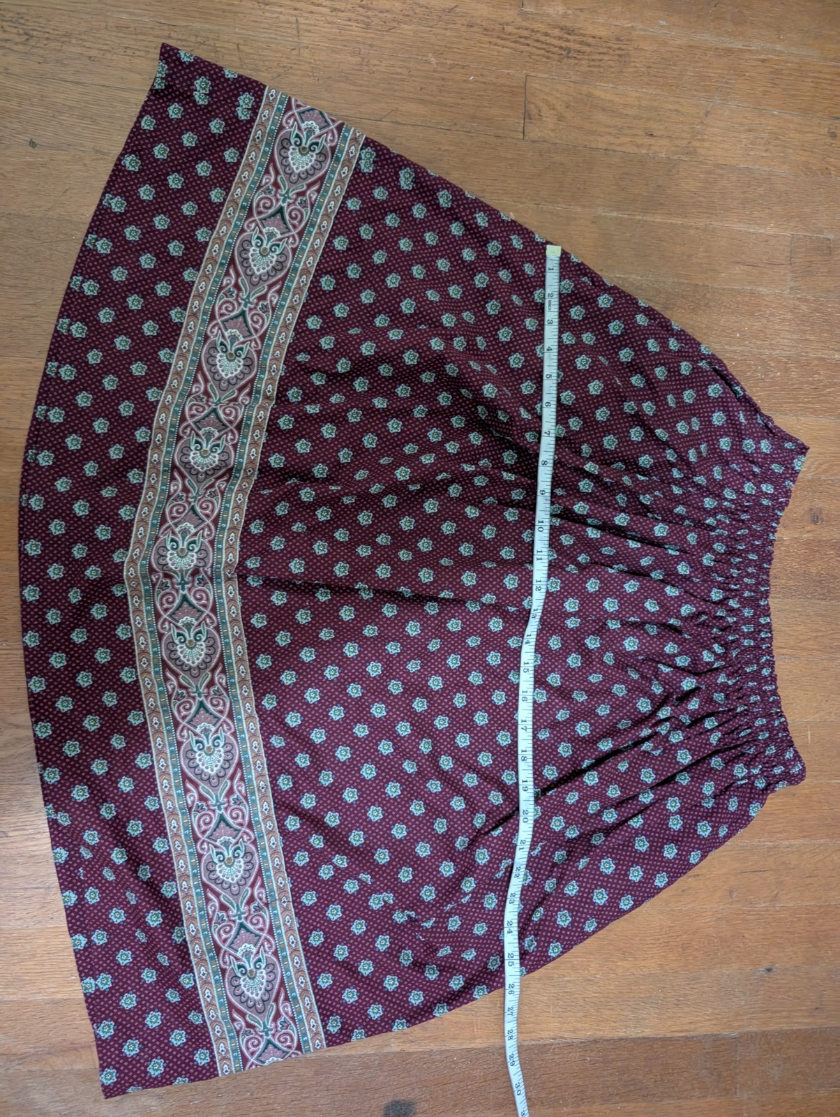 Vintage 80s Vera Bradley Quilted Jacket Tank Skirt & Sash Set Medium Maroon