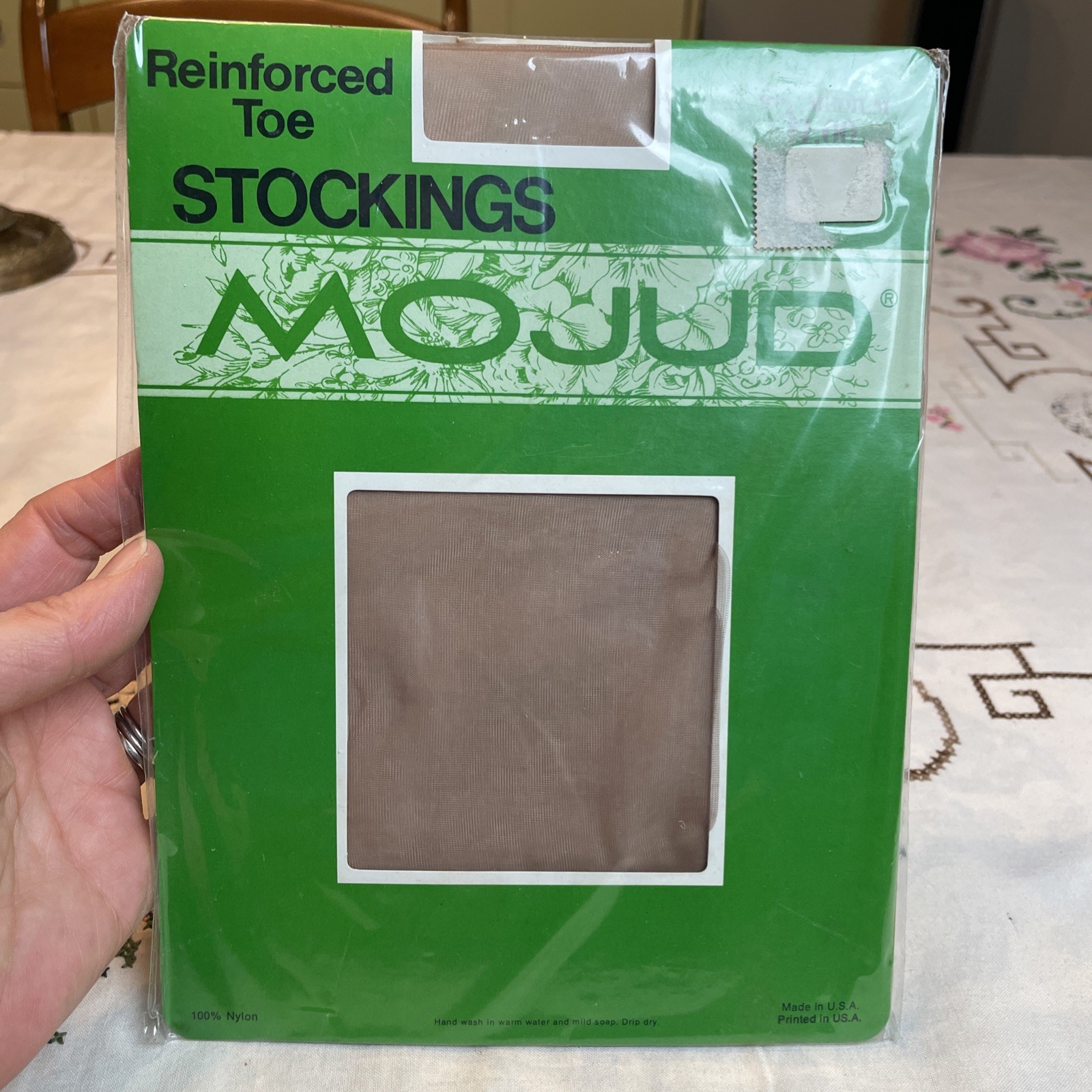 VTG Mojud Reinforced Toe Stockings 9 1/2 Medium Kayser-Roth