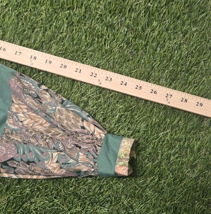 VTG 70s Mindy Malone Patchwork Prairie Maxi Dress Boho Cottagecore Bishop Sleeve