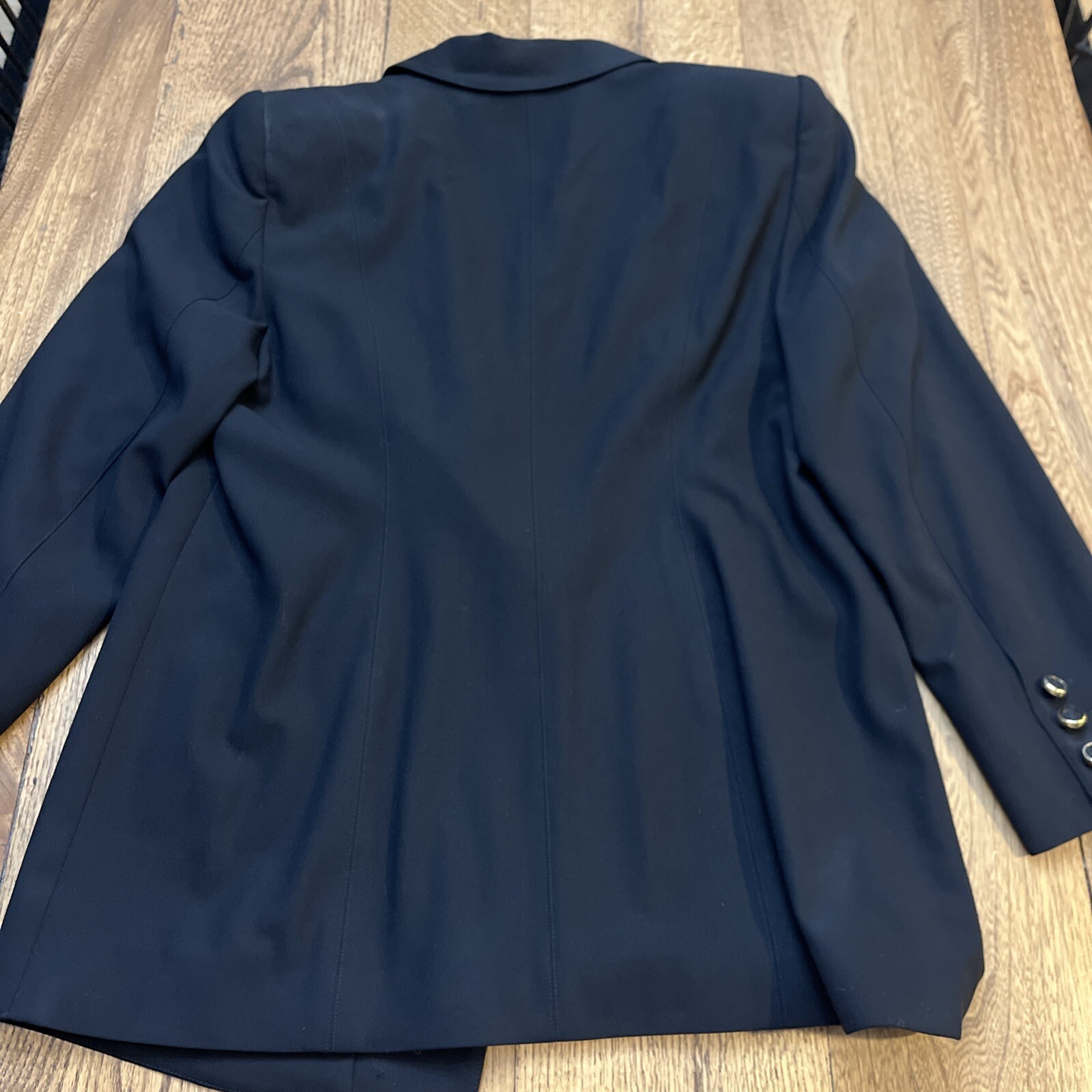 Escada Margaretha Ley Black Blazer 100% Wool Vintage Luxury Jacket, Women&rsquo;s 44