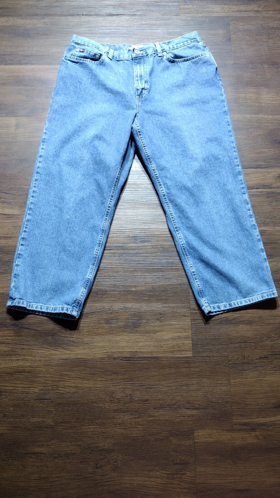Vintage Tommy Hilfiger Women&rsquo;s Light Wash Straight Leg Mom Jeans Size 14