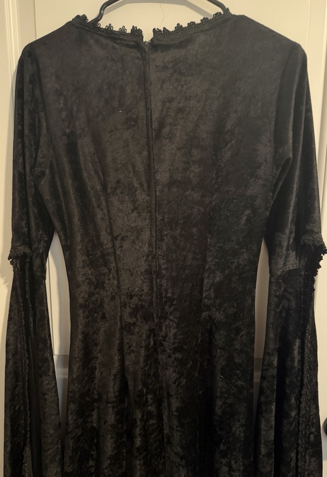Begotten by Dilek Atasu Gothic Lace-Up Dress Black/Purple Polyester Size S