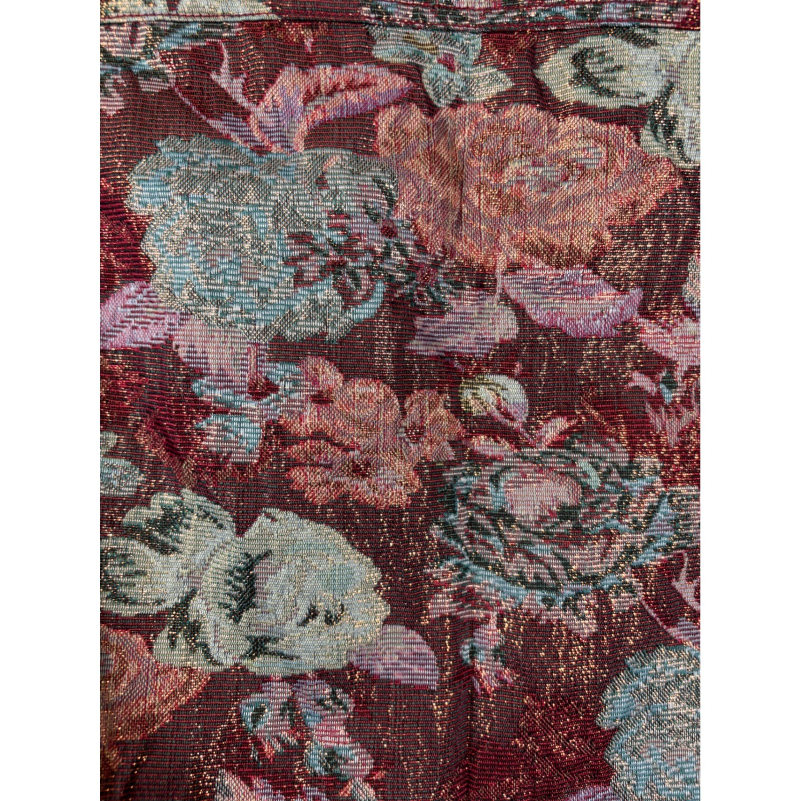 Bedford Fair Jacket Womens L Multicolor Vintage Y2K Metallic Floral Cottagecore