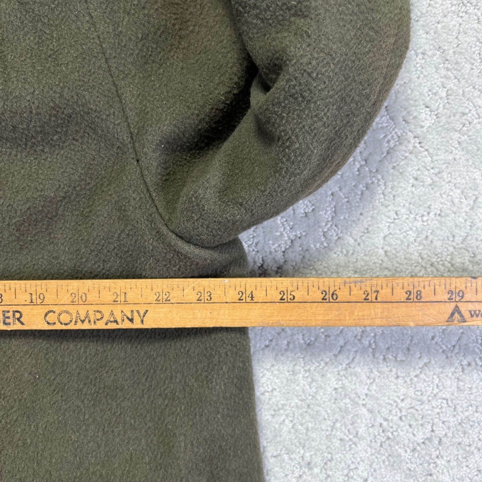 VINTAGE Schuster Camapile Jacket Womens 18 Fine Wool Camel Hair Hooded Coat 50s