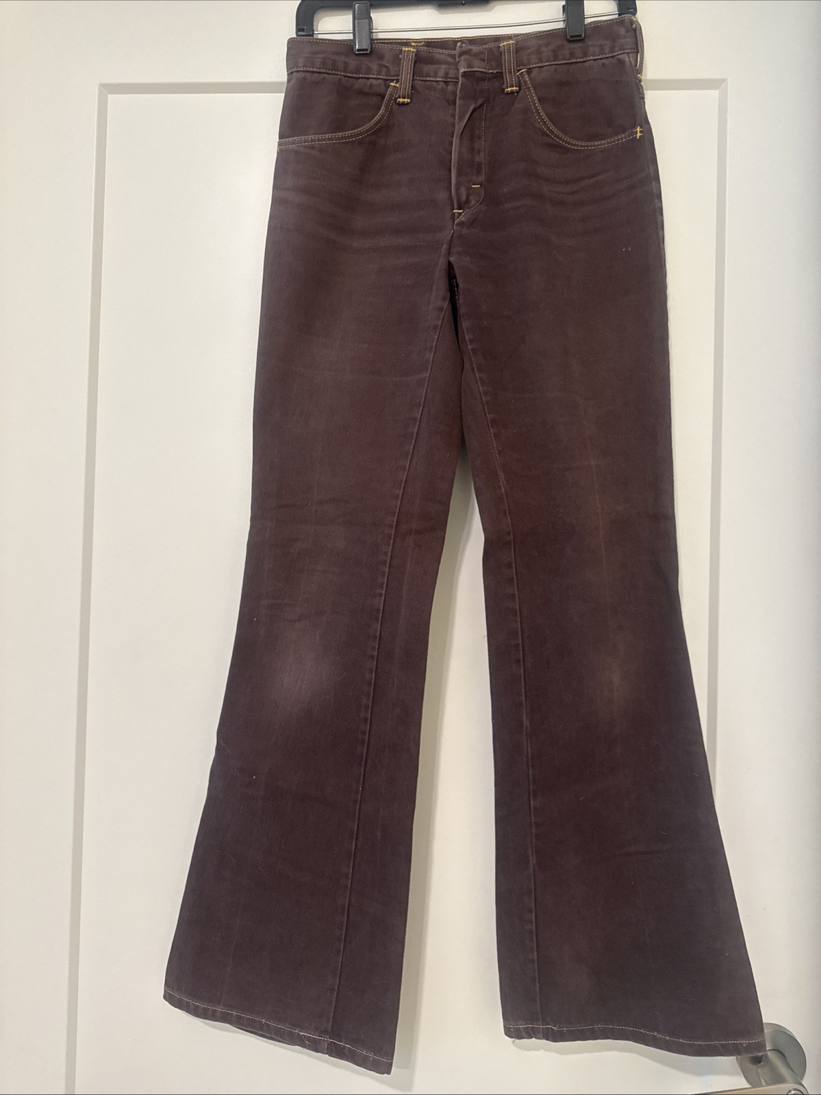 Vintage Brown Flare Leg Pants/Jeans See Description