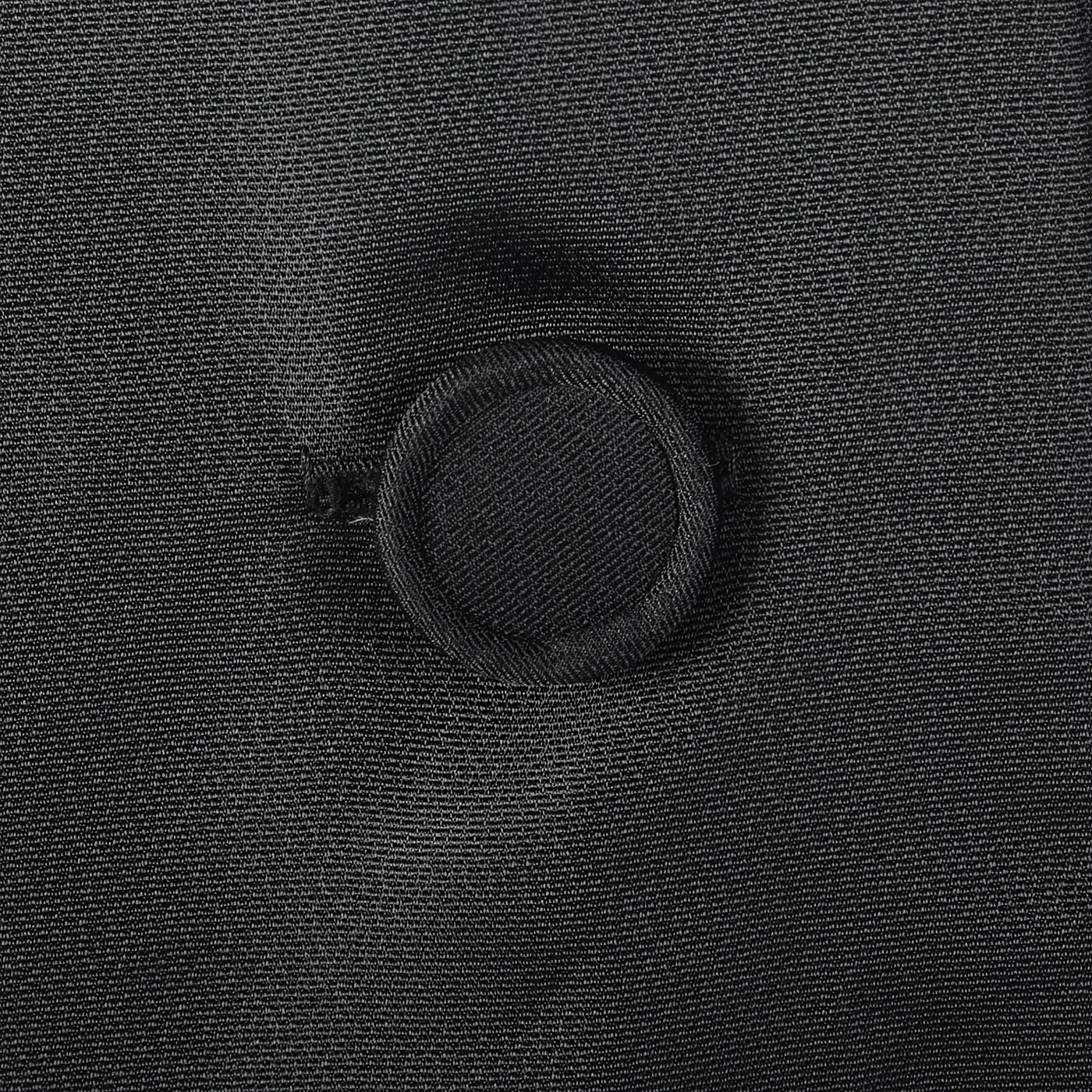 S 1950s Black Faille Dress Button Front Cocktail Party Evening Wear 50s Vintage