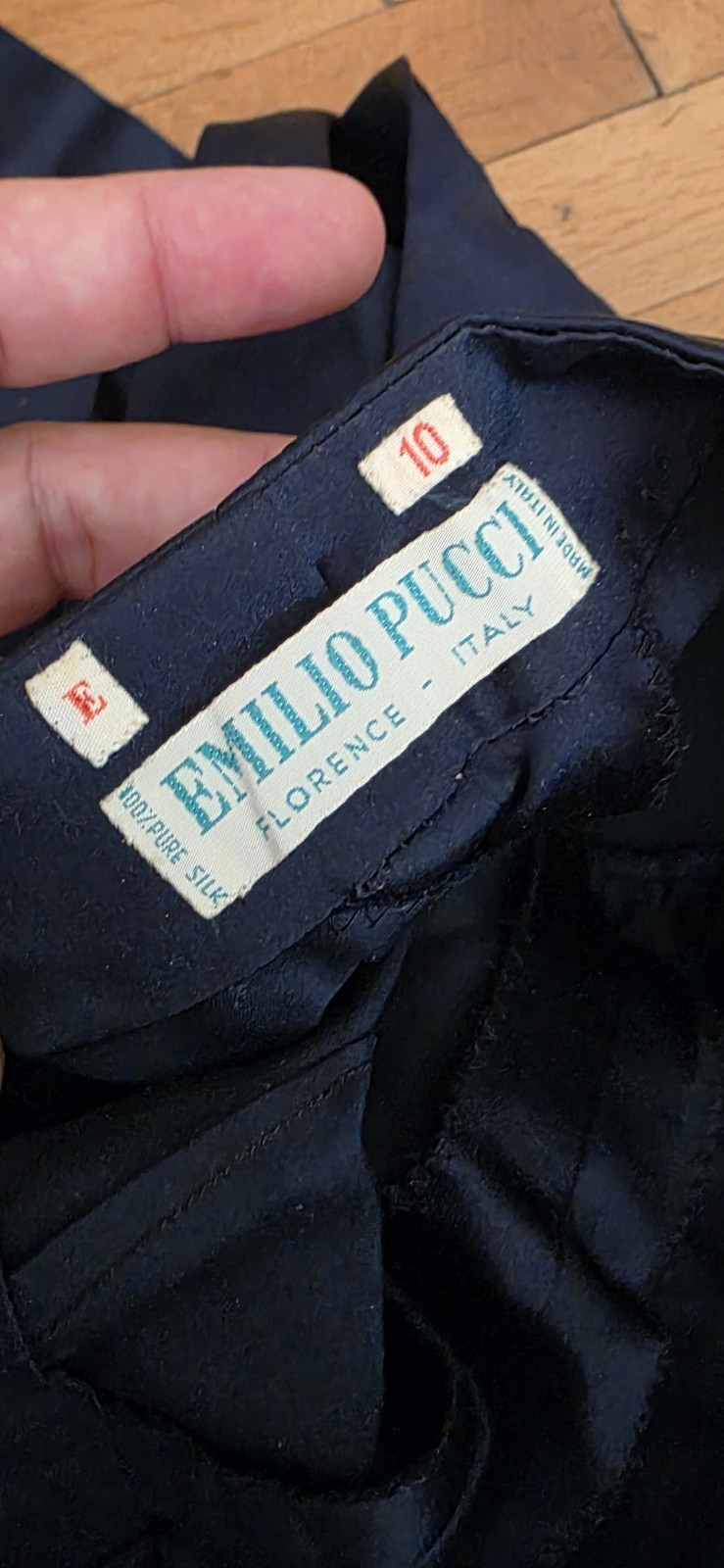 Vintage 1950s Emilio Pucci Pure Silk Size 10 Top & Trousers. Beautiful Blue.