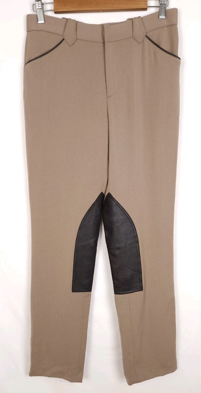 Vintage Ralph Lauren Collection Purple Label Size 6 Tan Brown Wool Riding Pants