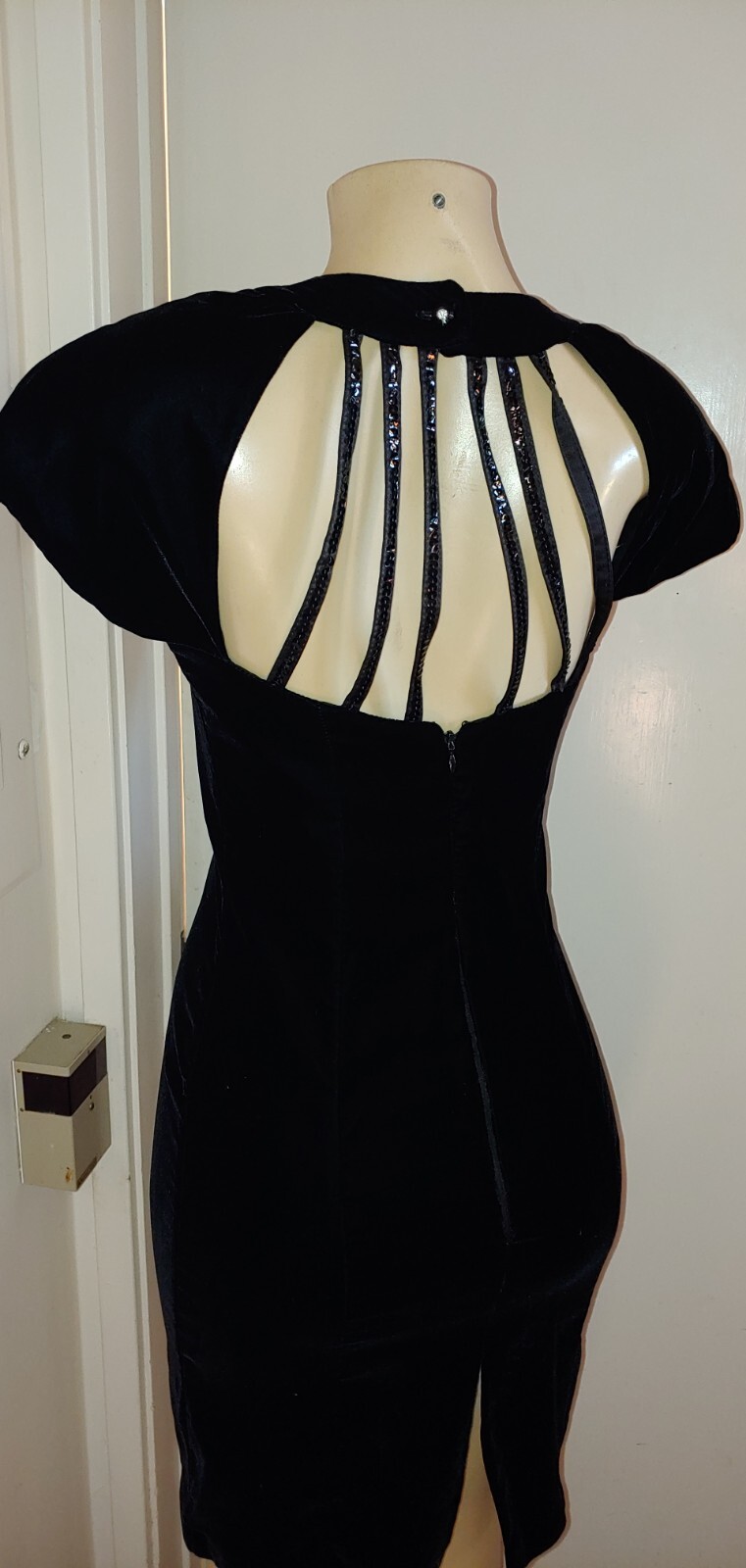 Vintage vampire Mistress Velvet Sequin 90s Dress Limited Edition