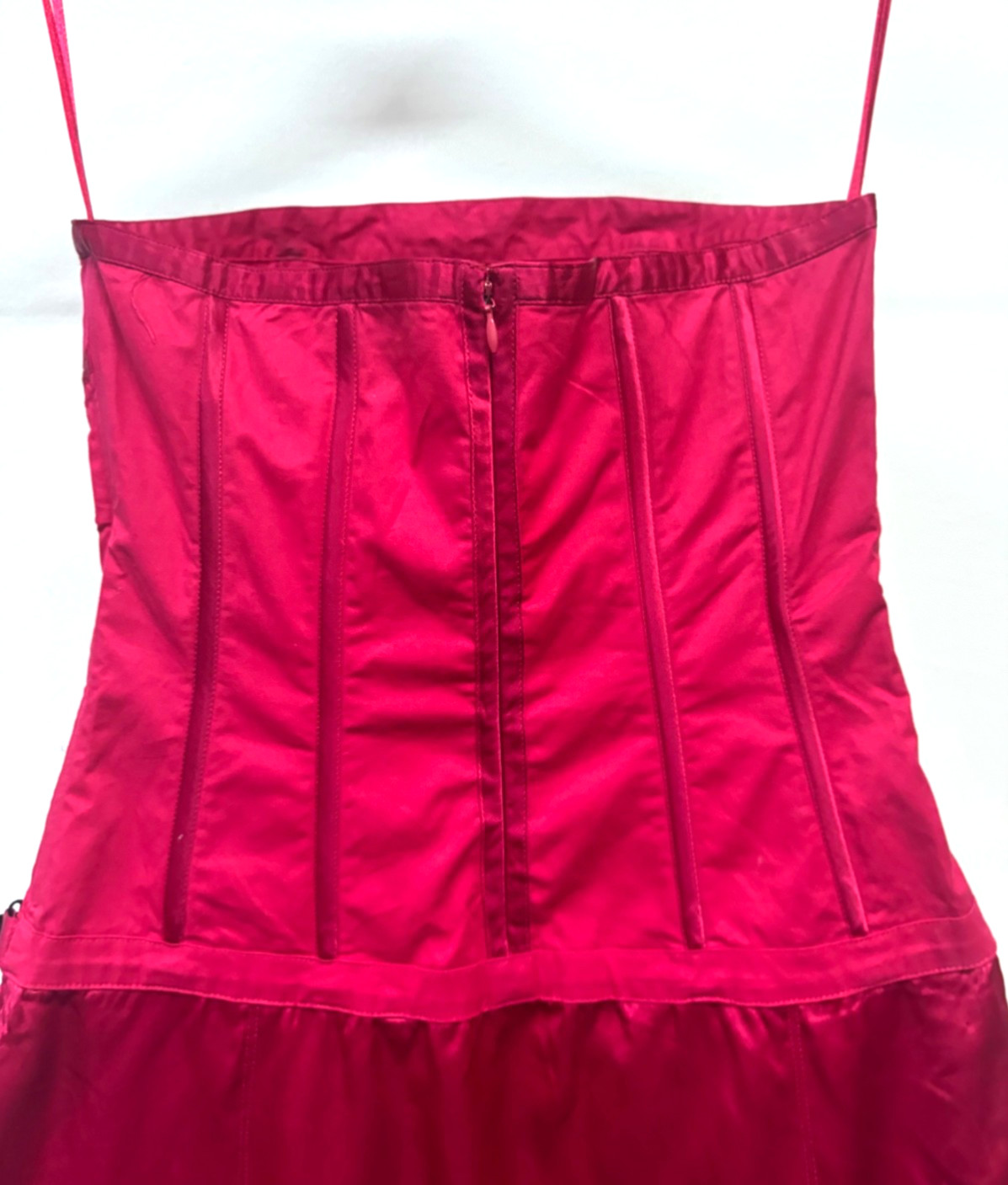 Ted Baker Y2K Gothic Witchy Corset Red Bustier Dress Dark Feminine S