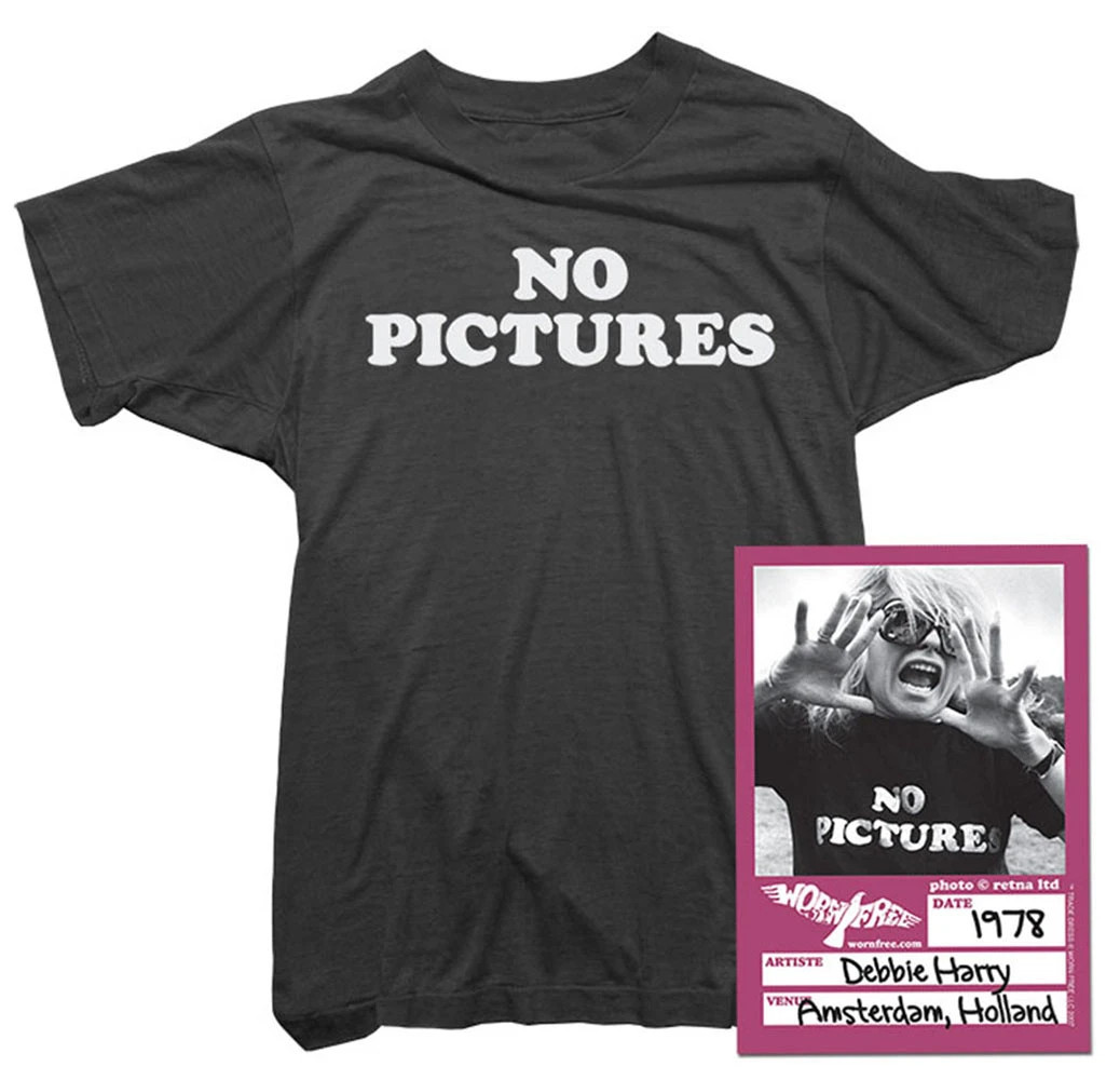 Blondie Womens Womens T-Shirt – No Pictures Tee worn by Debbie Harry – Officiall