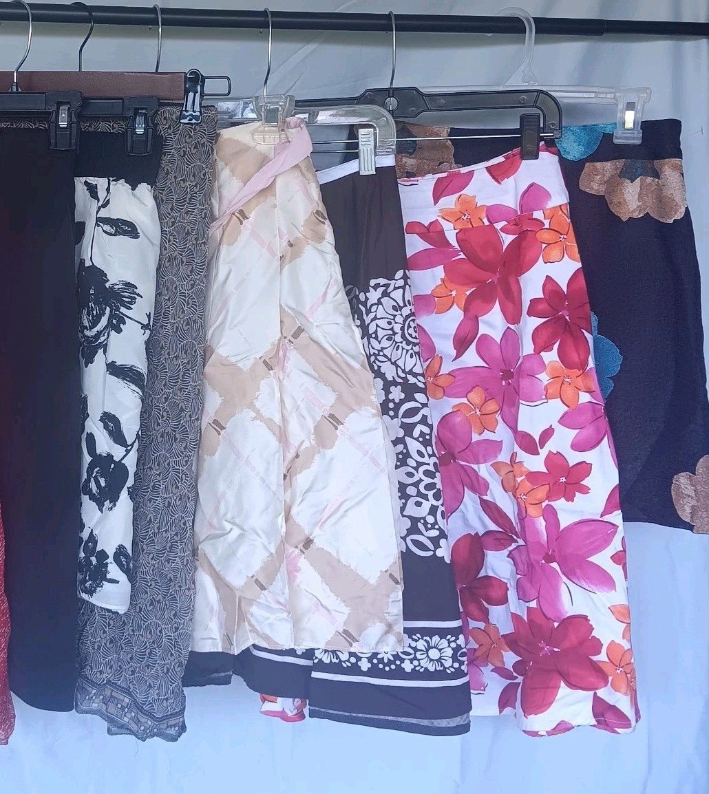 Vintage Women&rsquo;s Skirts 1070s-1990s Various Sizes Unique Collection Lot Of 7