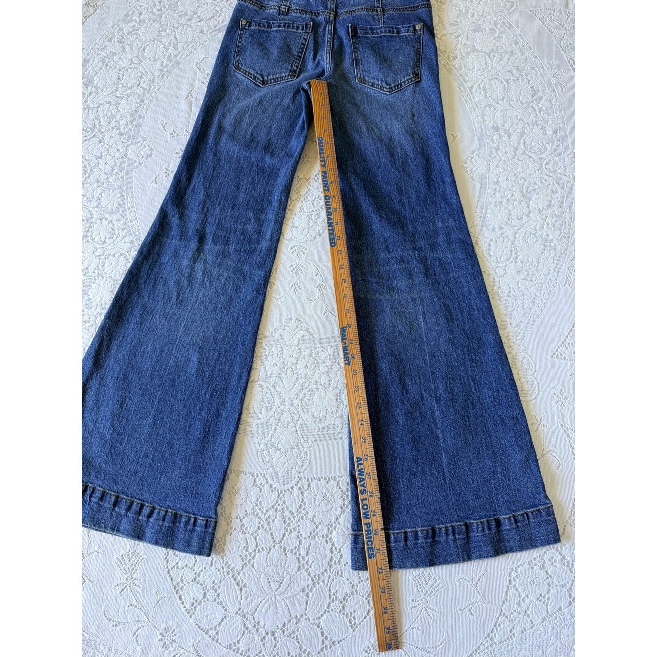 Pilcro Anthropologie Double Button Flare Jeans Medium Wash Size 26 Boho