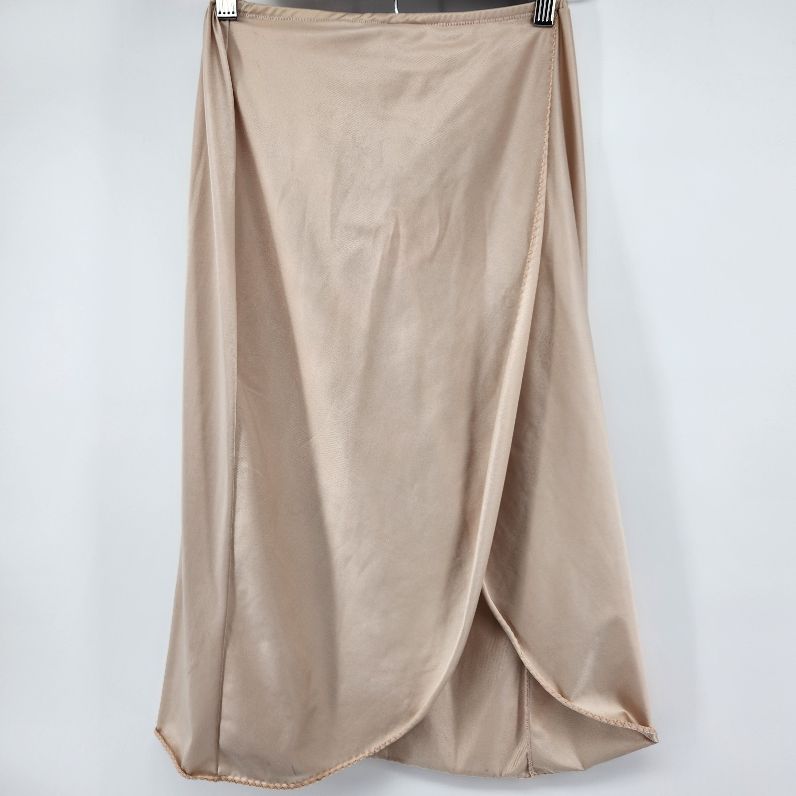 Vintage Kayser Champagne Beige Antron III Nylon Wrap Half Slip Small T USA Made