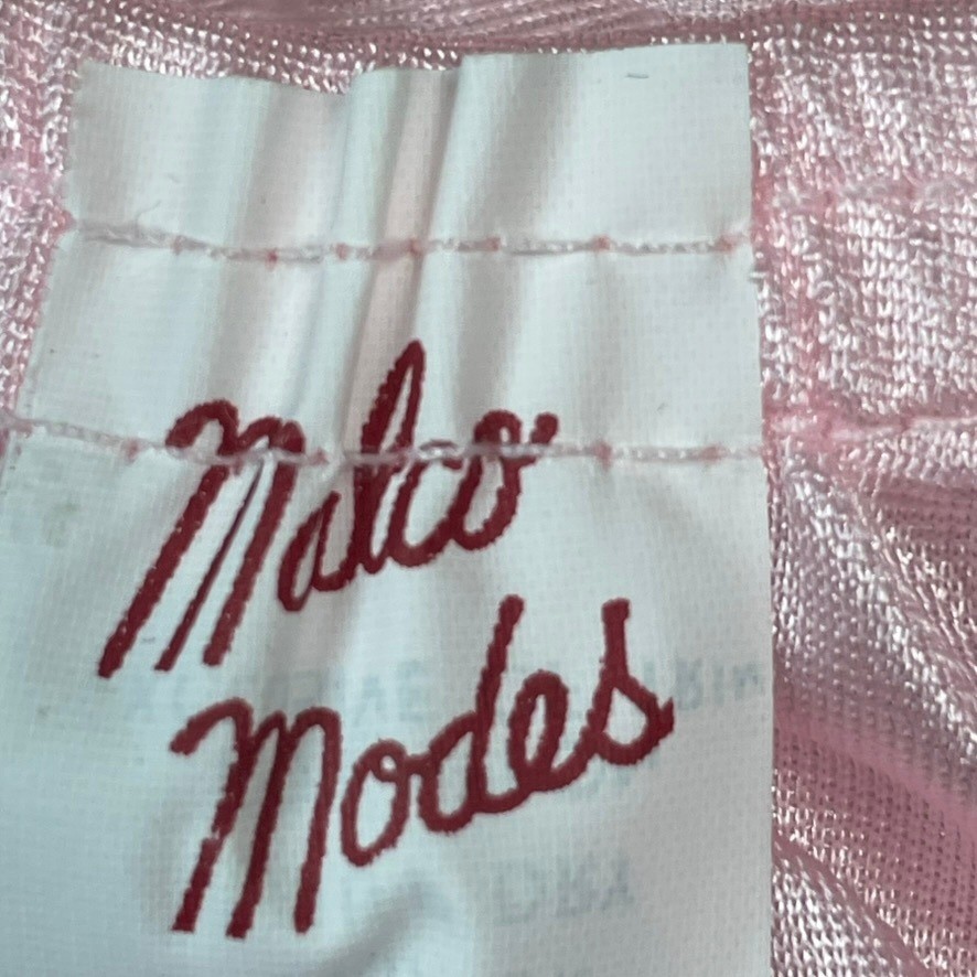 Malco Modes Ruffle Undies Womens 12 Pink Coquette Vintage Lace Bloomers USA
