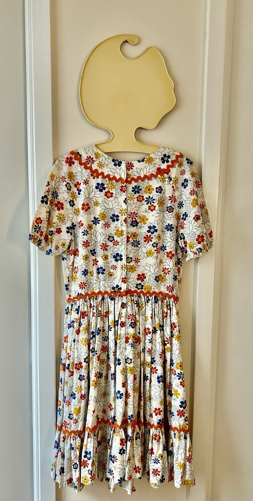 Vintage 1960s Square Dance Dress Multicolor W/Carol Brent Slip