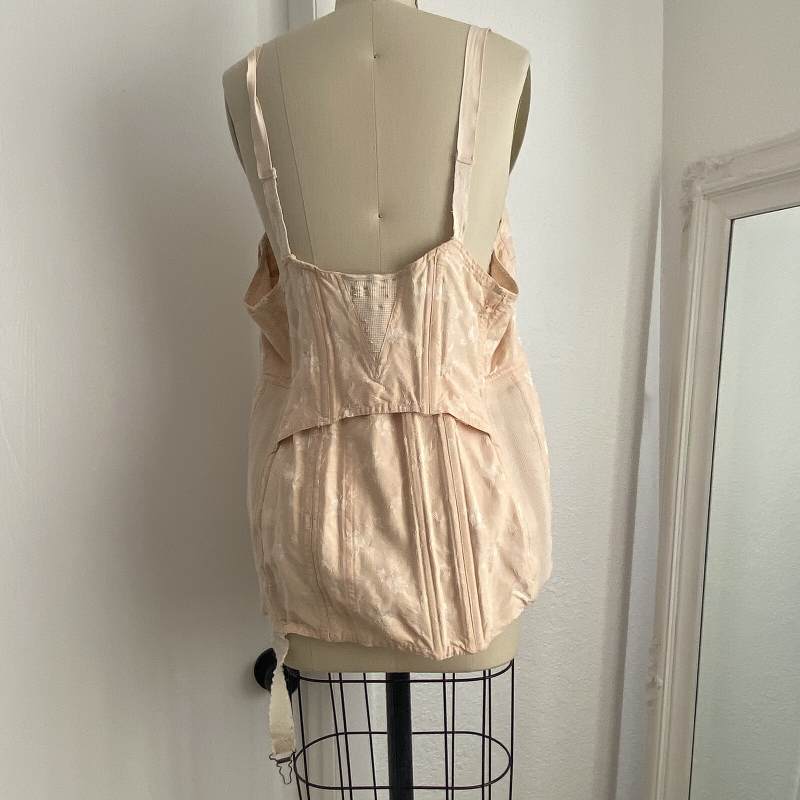 READ Vtg Sears Charmode Corset Girdle Open Bottom USA DAMAGED