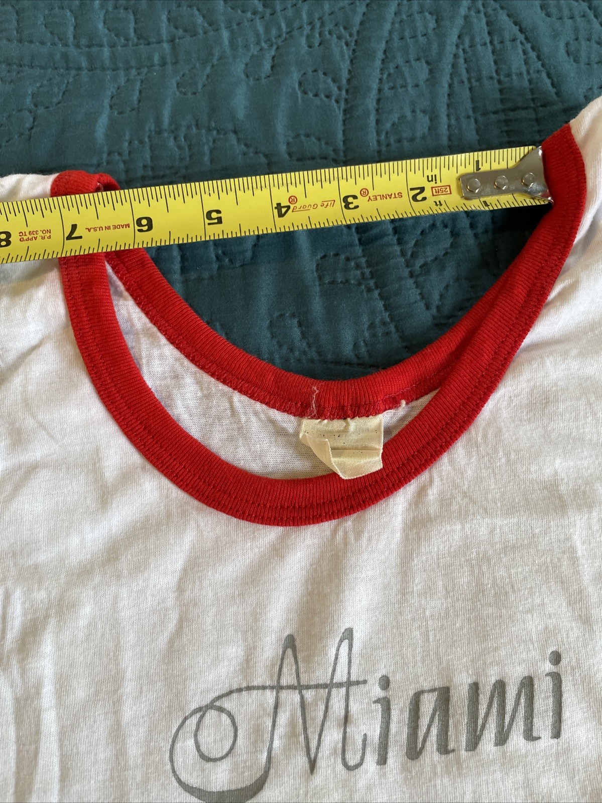 VTG 70&rsquo;s 1970s ringer tank top, women’s, small, a few small stains
