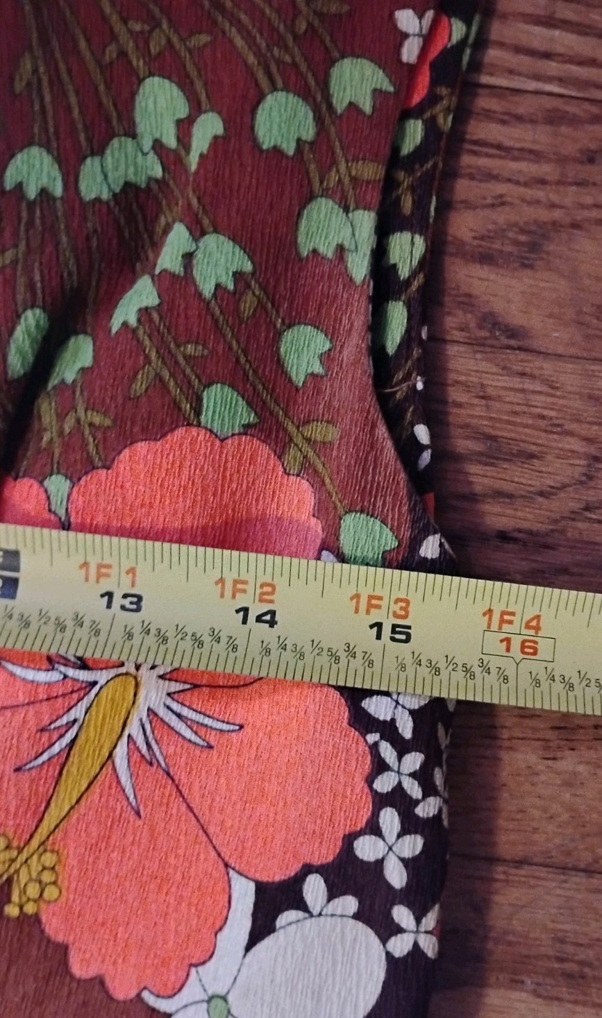 Vtg 60s Hukilau Fashions Hawaiian Barkcloth Maxi Dress 14 Hibiscus Pink Brown