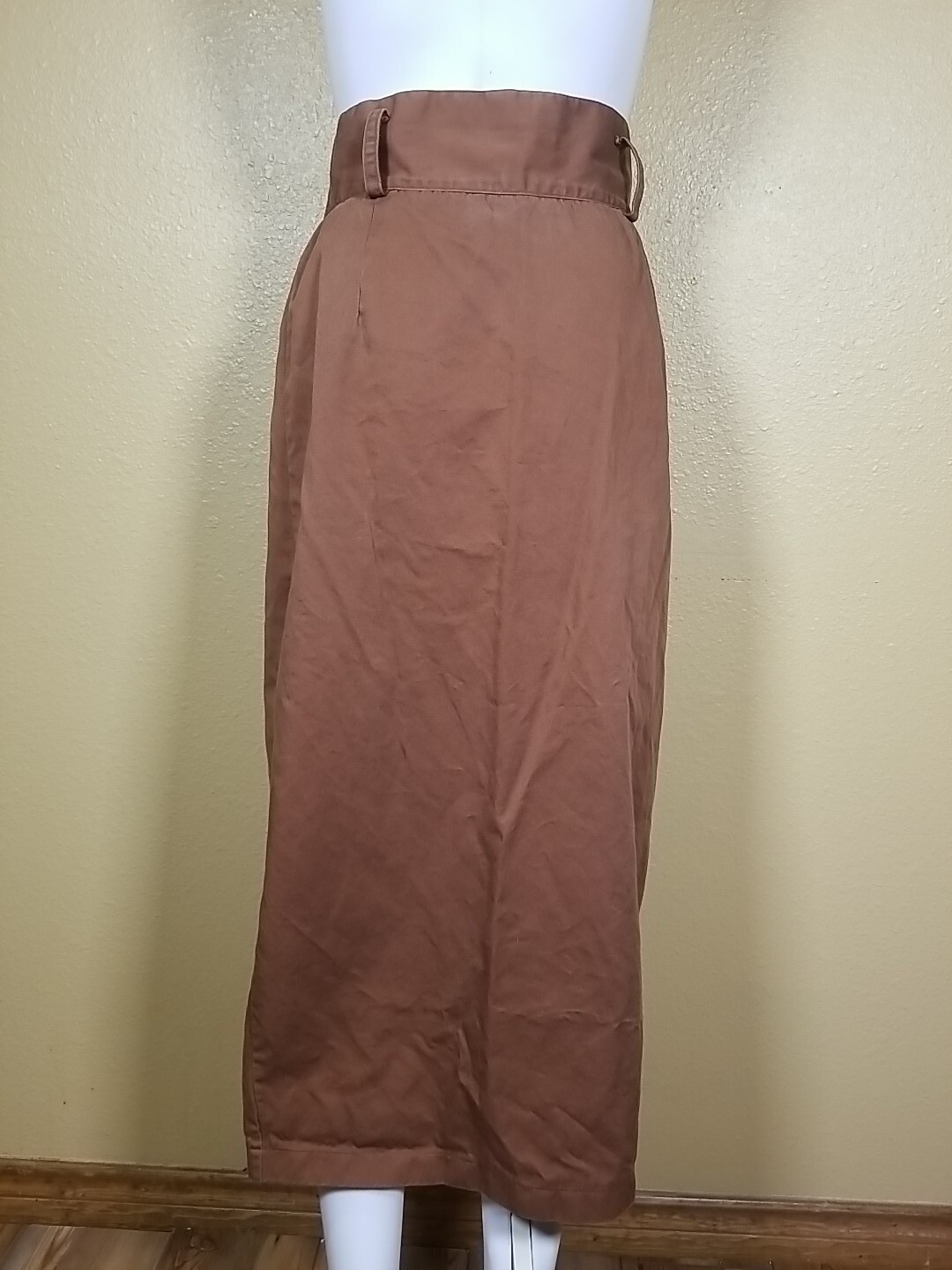 VTG Copper Key High Waist Pencil Skirt Old Money Preppy Business Quiet Luxury
