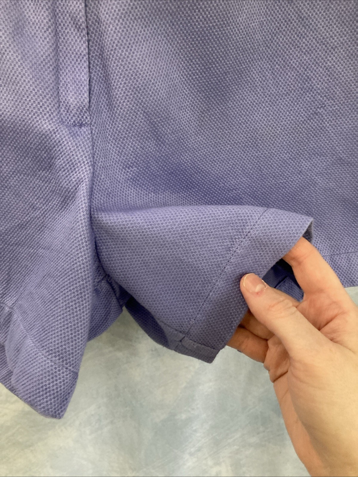 Vtg 90s Copper Key Lavender Purple Shorts High Waisted Cotton Size 3 Hong Kong