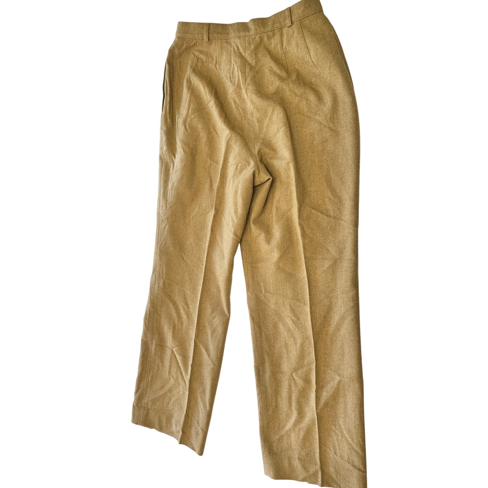 Vtg 60s Pendleton Womens Wool Trousers High Waist Wide Leg Dress Pants Sz 16