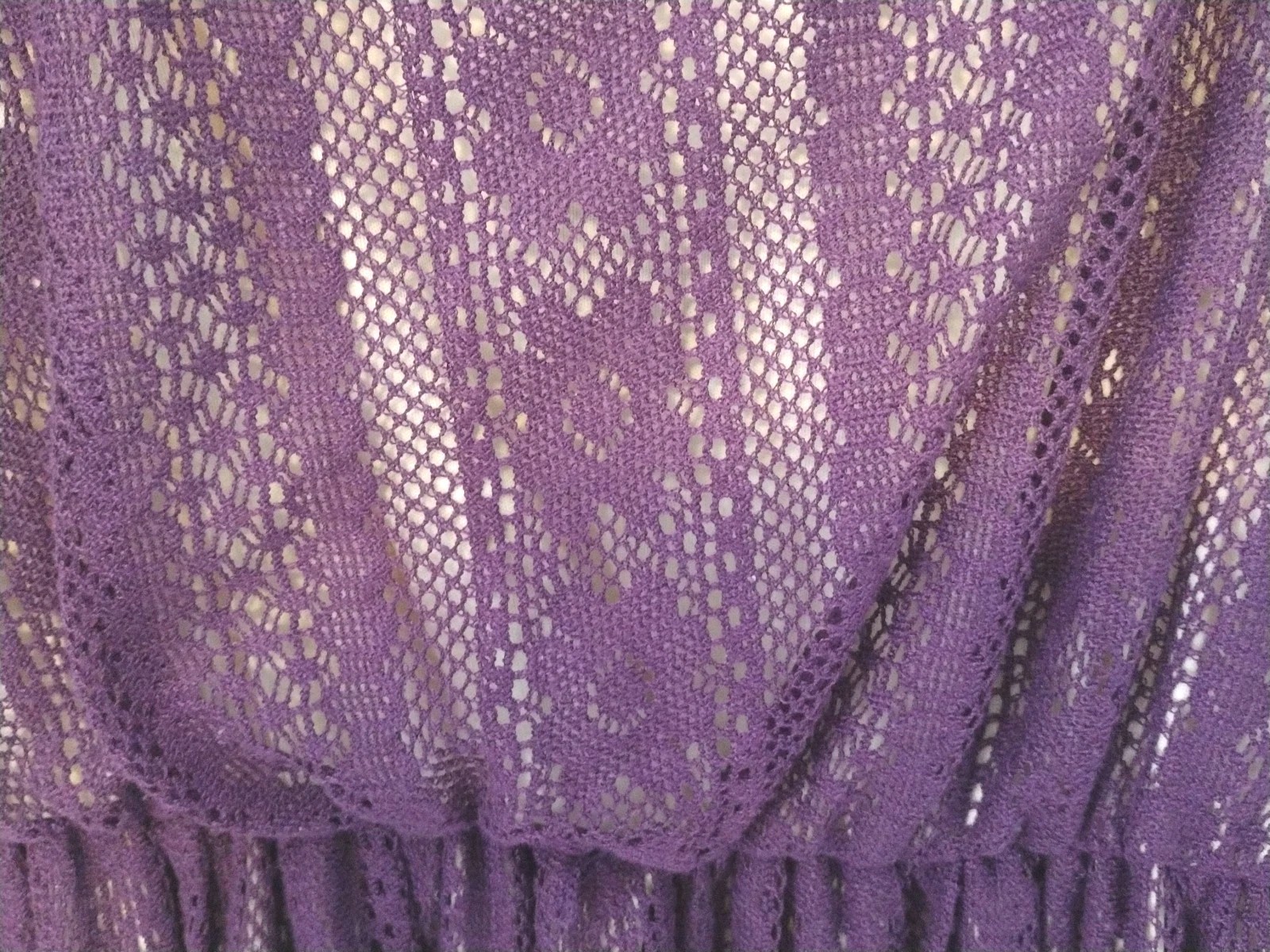 EUC Y2K Sequin Hearts Purple Lined Crochet Lace Stretch Dress Jr Sz M #CL