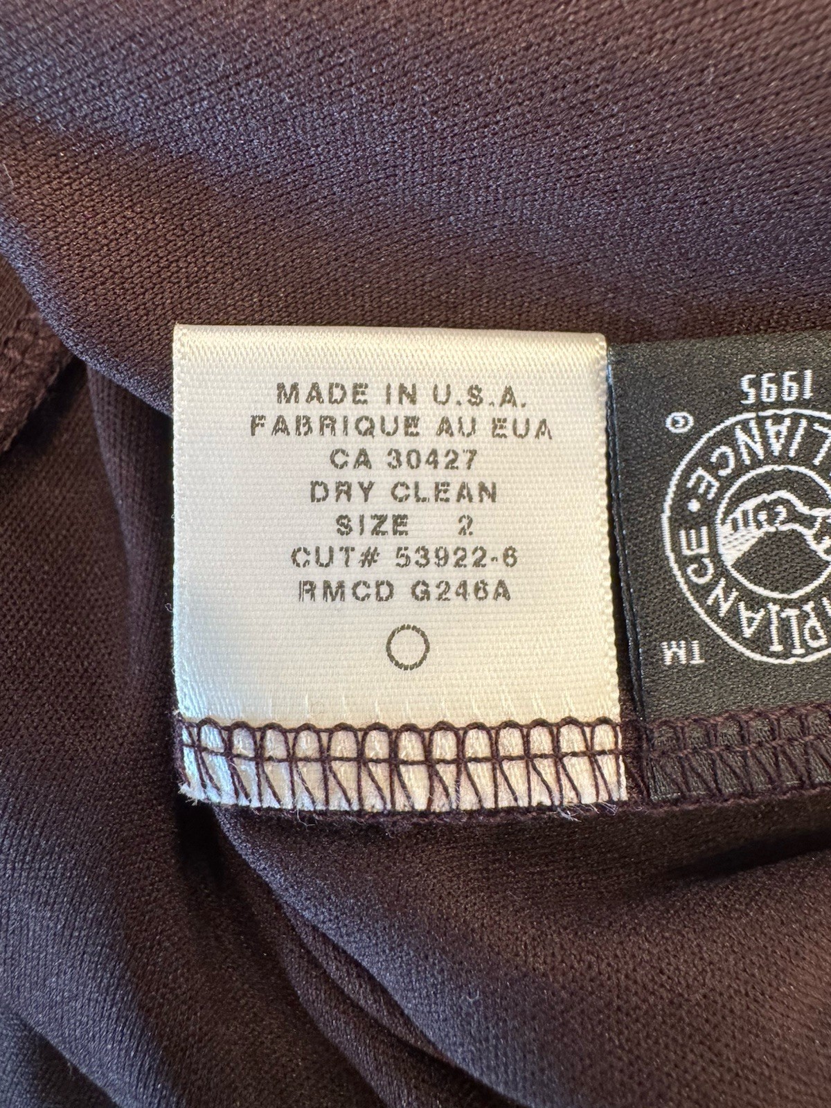 Cache Brown Halter Twist Front Handkerchief Hem Cocktail Dress Sz 2 Y2K USA