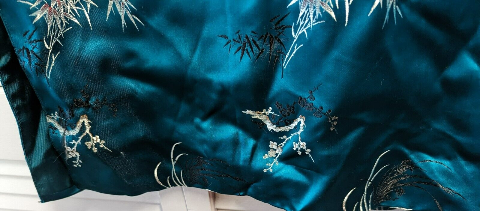 Fancy Vintage Chinese Silk Embroidered Styled Dress By Peony Brand Small ?