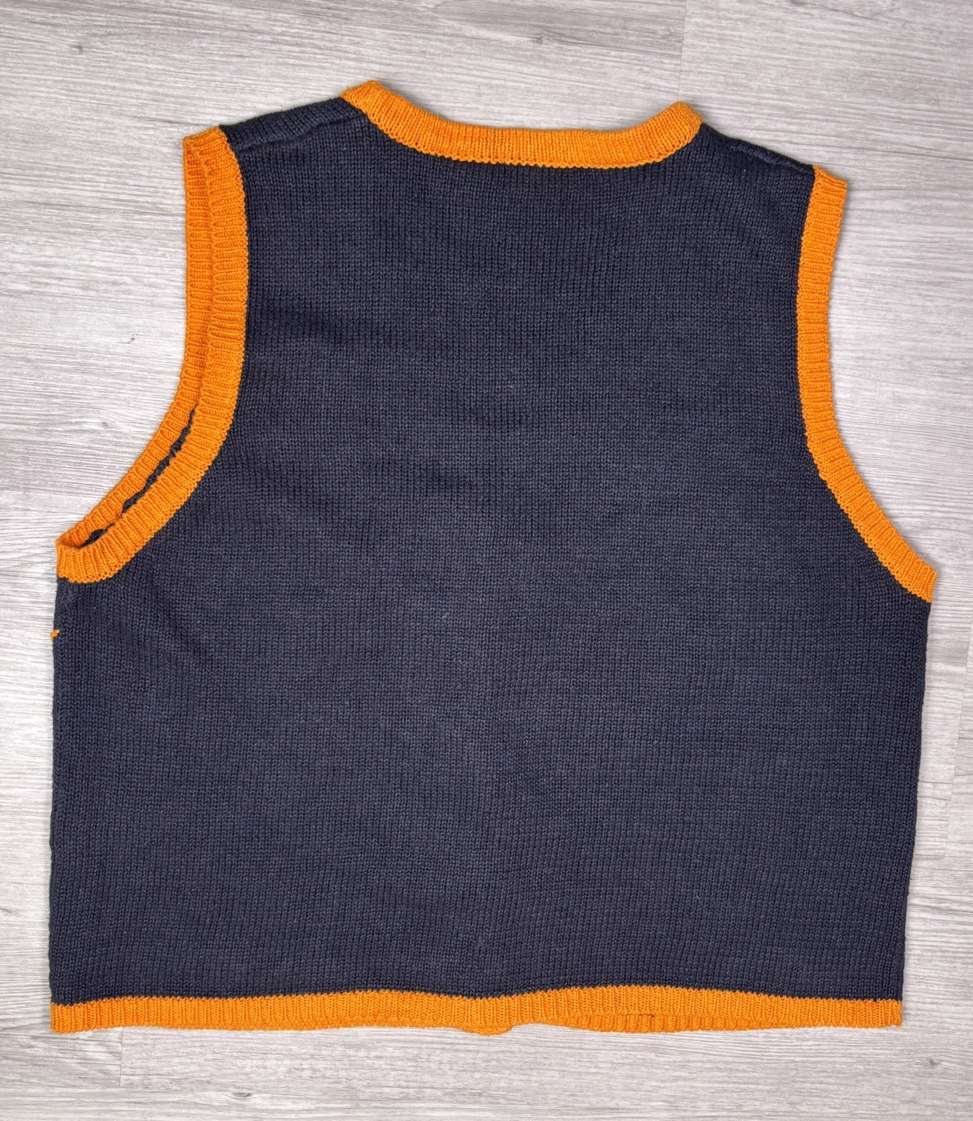 1990 Halloween Sweater Vest Basic Editions Size Large Whimsical Festive Spooky