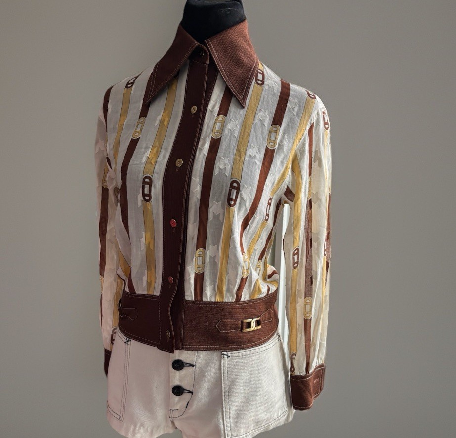 VTG 70s Women’s Amazing Semi Sheer Top.small