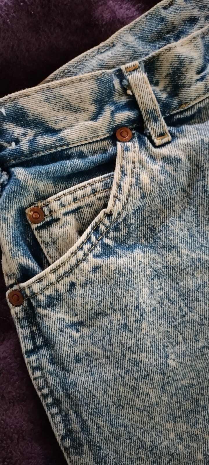Women&rsquo;s Vintage Lee Acid Washed Retro Jeans Size 13 Medium Made in USA Fashion