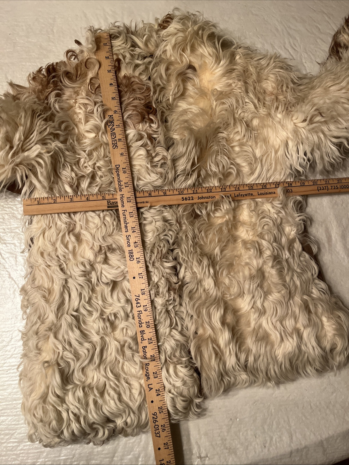 vtg MONGOLIAN SHEEPSKIN SHEARLING LAMBSKIN white fur coat SHEEP LAMB mob wife