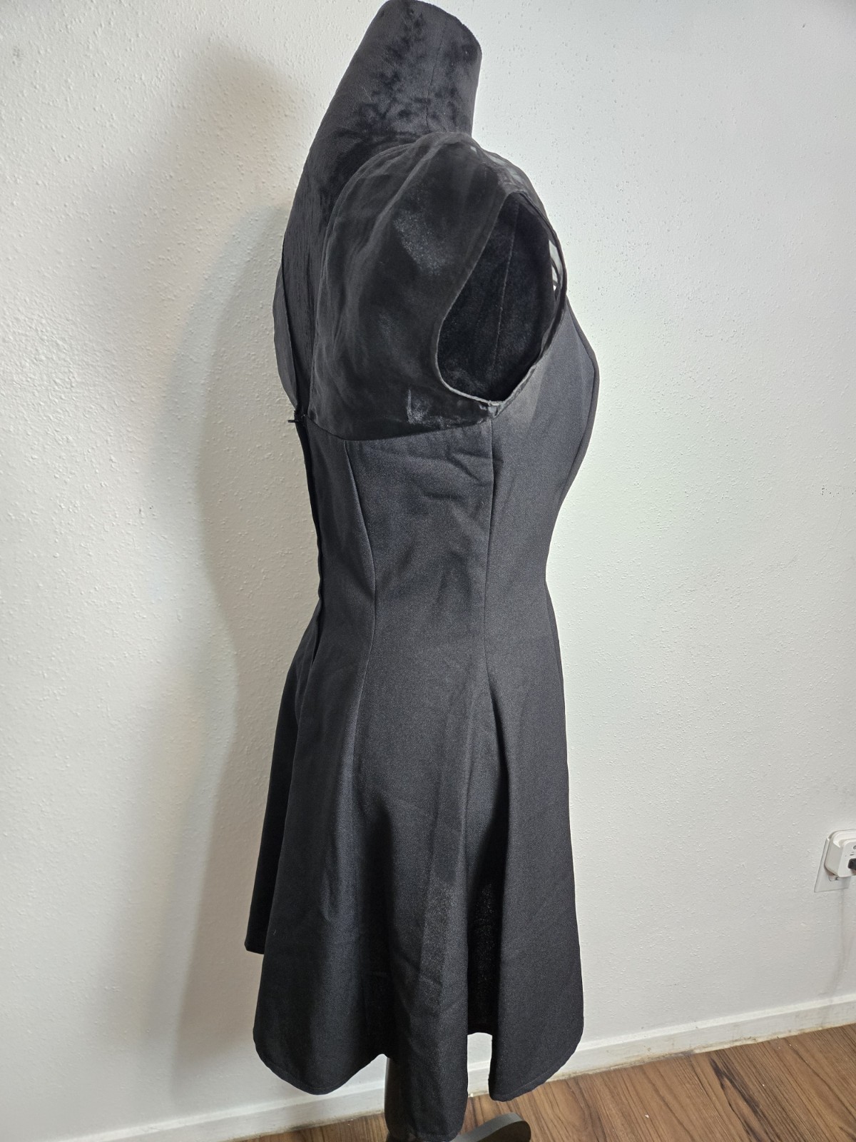 Vintage 90s Black Gothic Dress