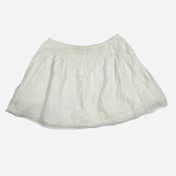 y2k L.E.I white cargo mini skirt / cotton / M / beach, vaca, coquette, 2000s