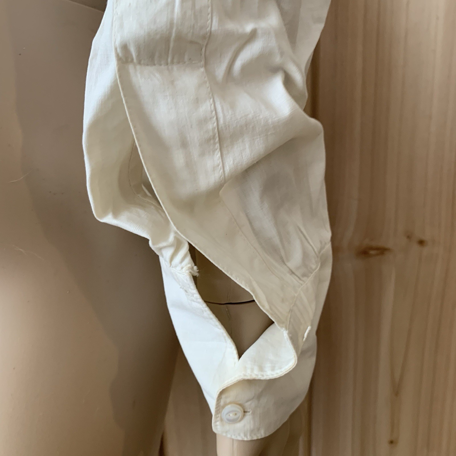 Unusual Find! Early 1900s Cotton Spring Summer Blouse With Piping Detail