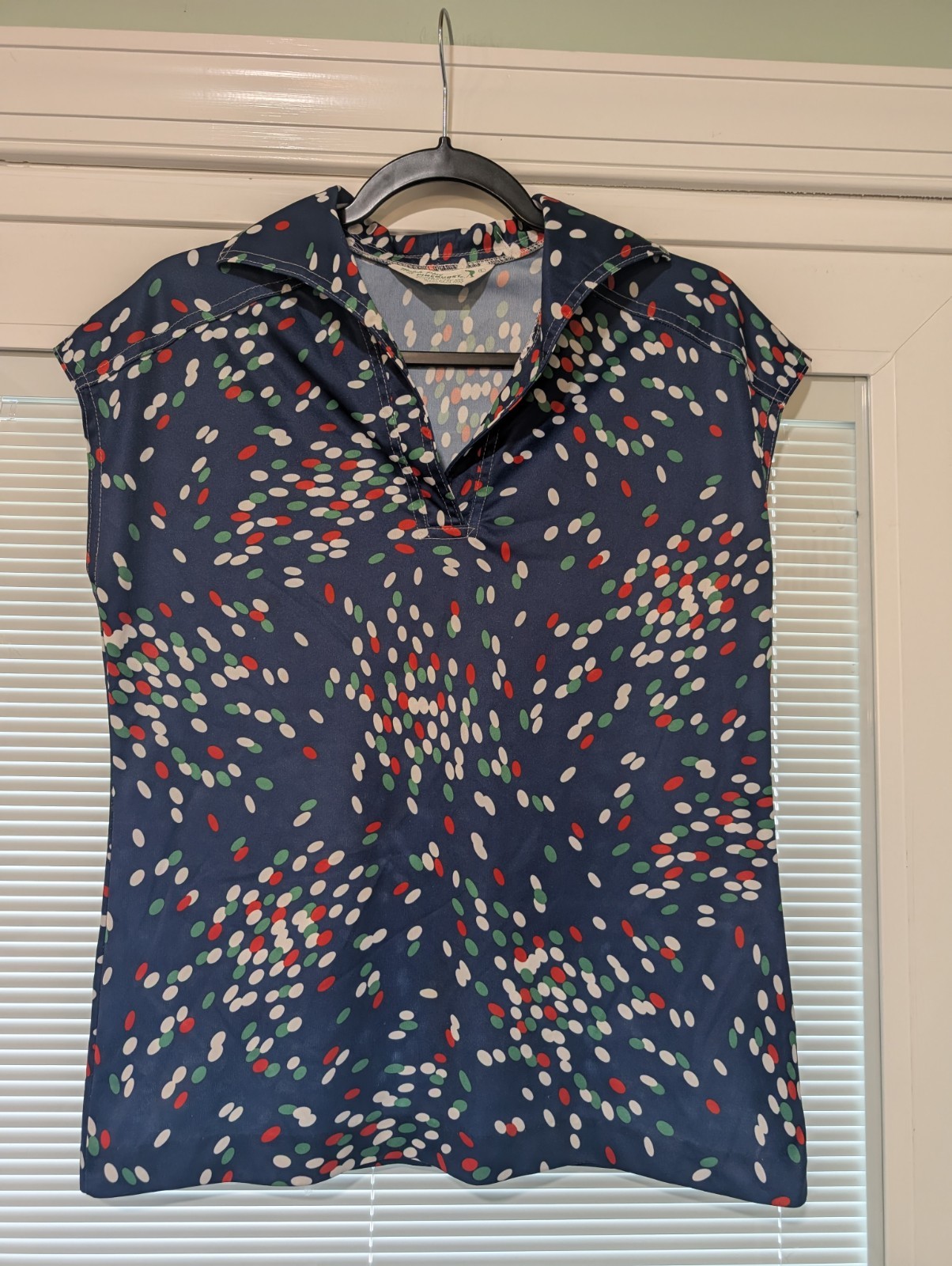 Rare! Vintage 70s Match Play of Pinehurst Women&rsquo;s Golf Top Shirt Size Large