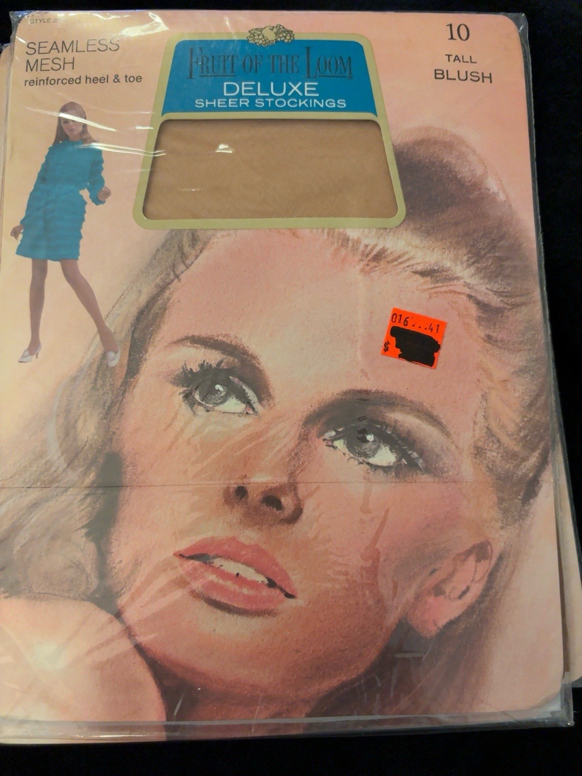 Vintage Fruit Of The Loom Deluxe Sheer Stockings Size 10 Tall Lot 5 Pair B5-1
