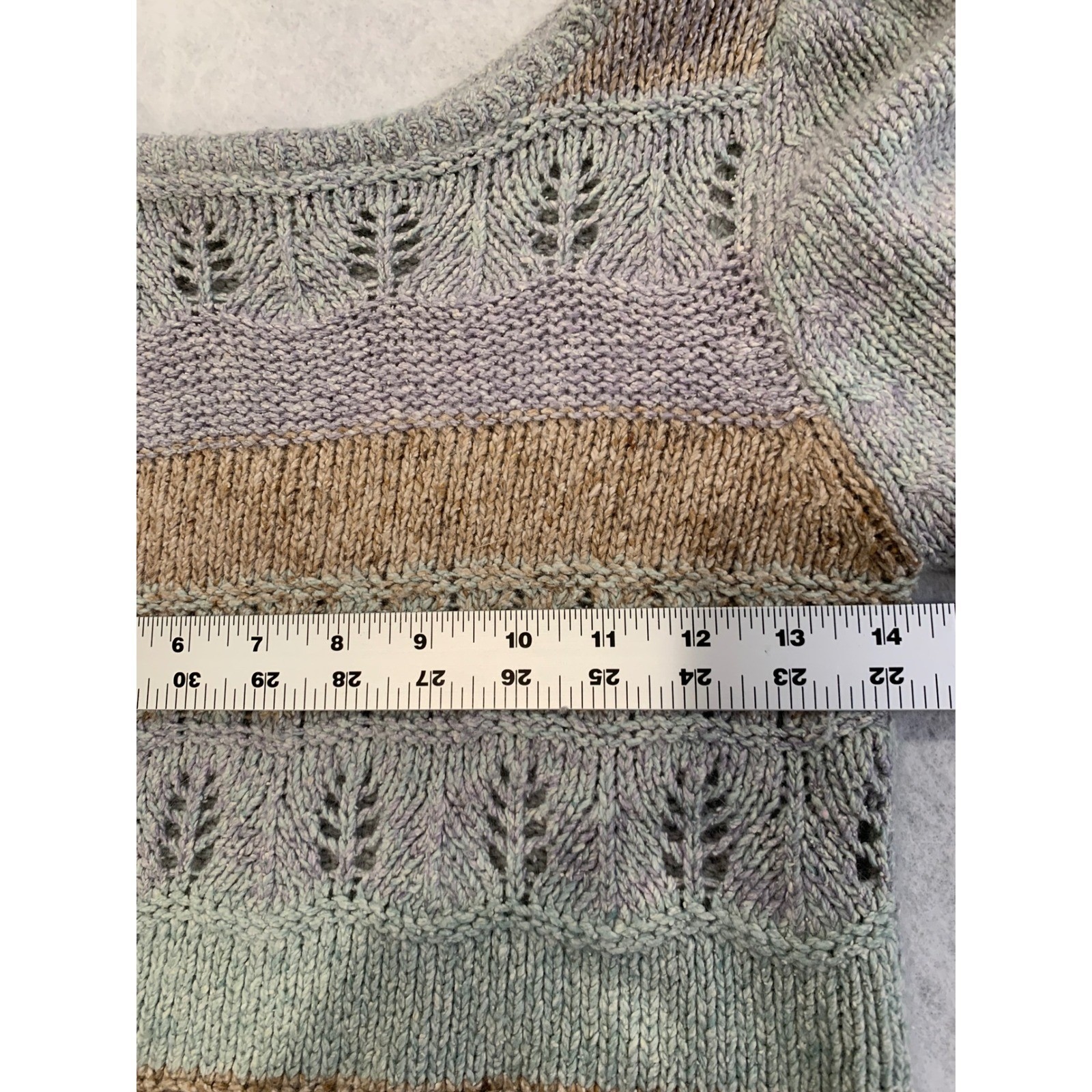 VTG Reference Point Garrett Medium Silk Angora Cottagecore Puff Sleeve Sweater