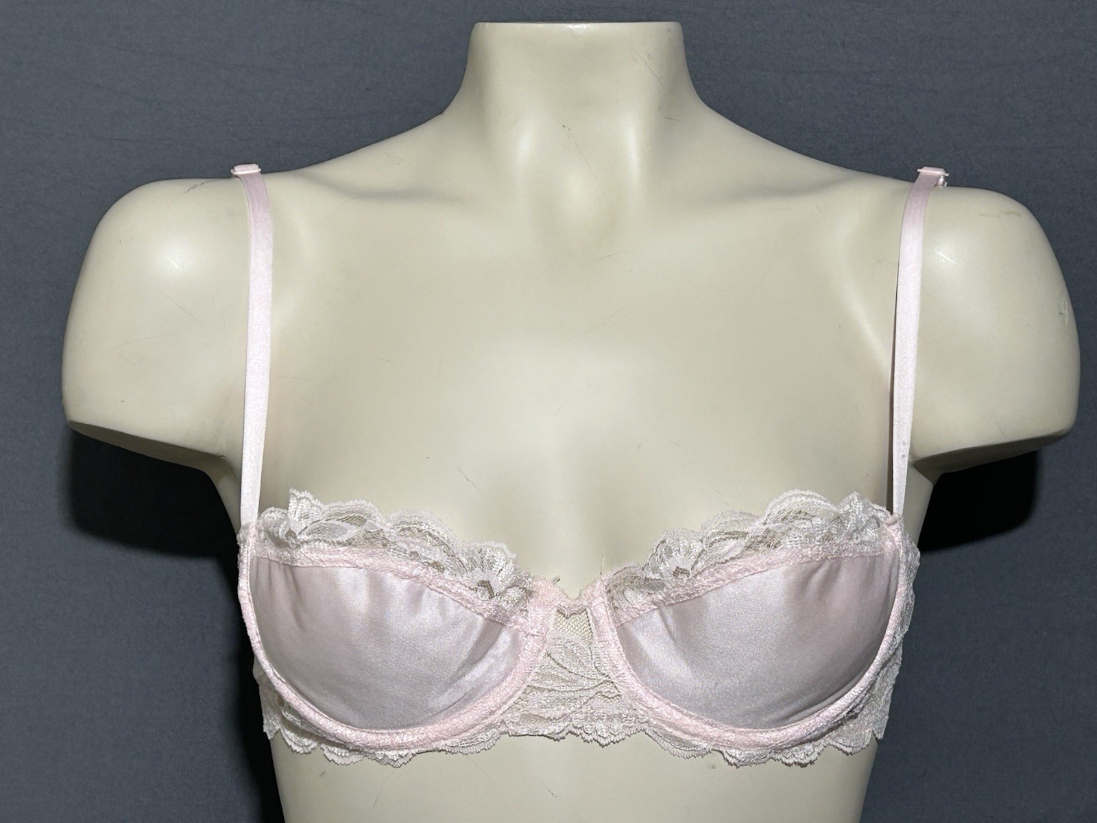 Vtg Dolores For Poriette Bra 34B Pink Lightly Lined Underwired ILGWU Made In USA