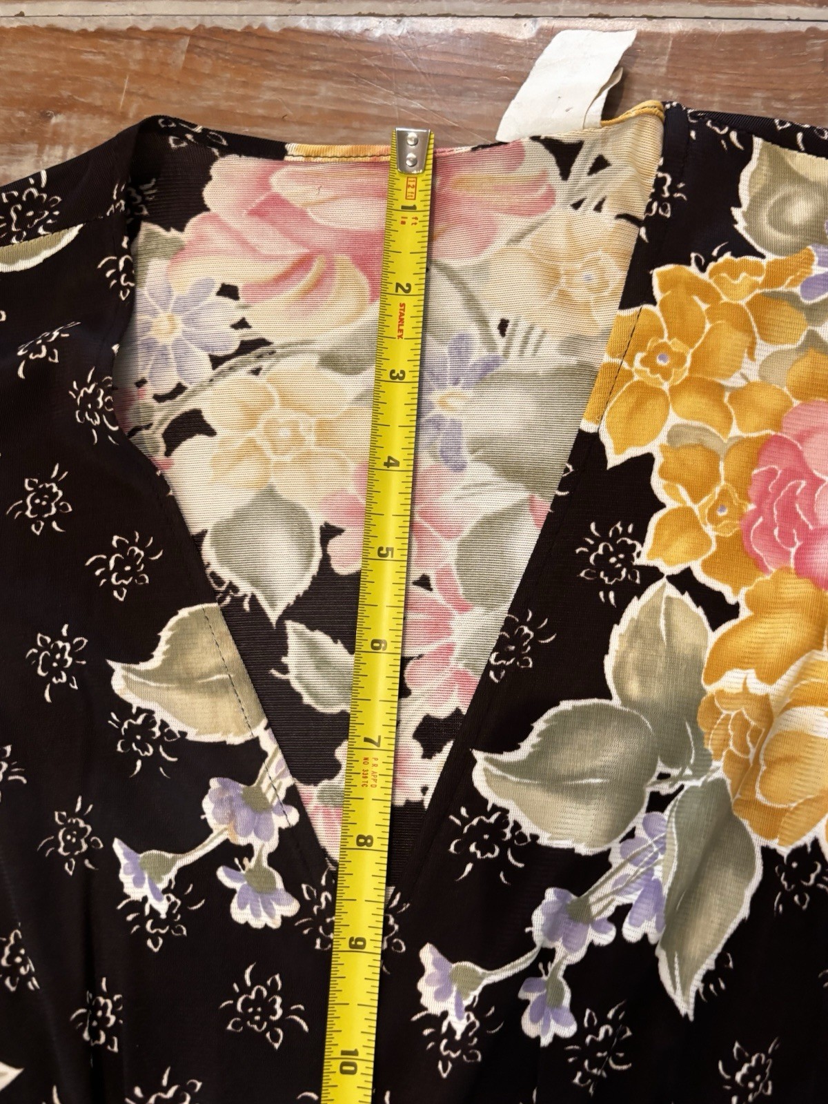 VTG Union Made 70s Boho Floral Flutter Sleeve Cottagecore Maxi Dress Size 13