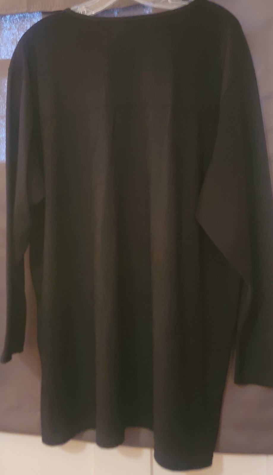 Vintage Bobbie Brooks Plus Size 22 Black Long Sleeve Top With Gorgeous Details